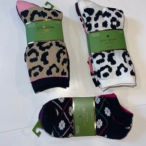 9 pairs of new Kate Spade socks